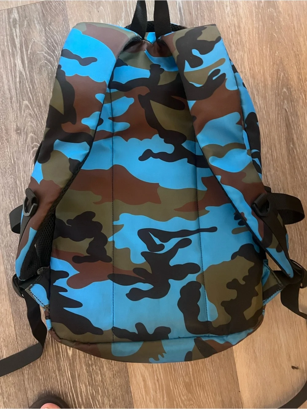 Blue Camouflage Men's Backpack - Durable Everyday Pack